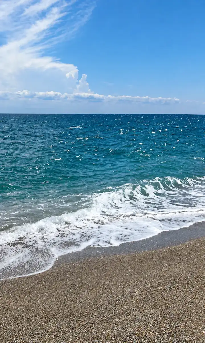 Agiokampos beach, Larissa coast · Panorama Suites & Spa