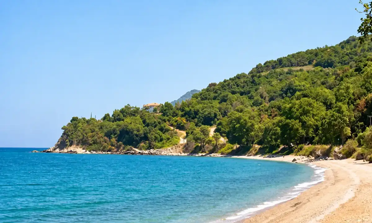 Koutsoupia beach, Larissa coast · Panorama Suites & Spa