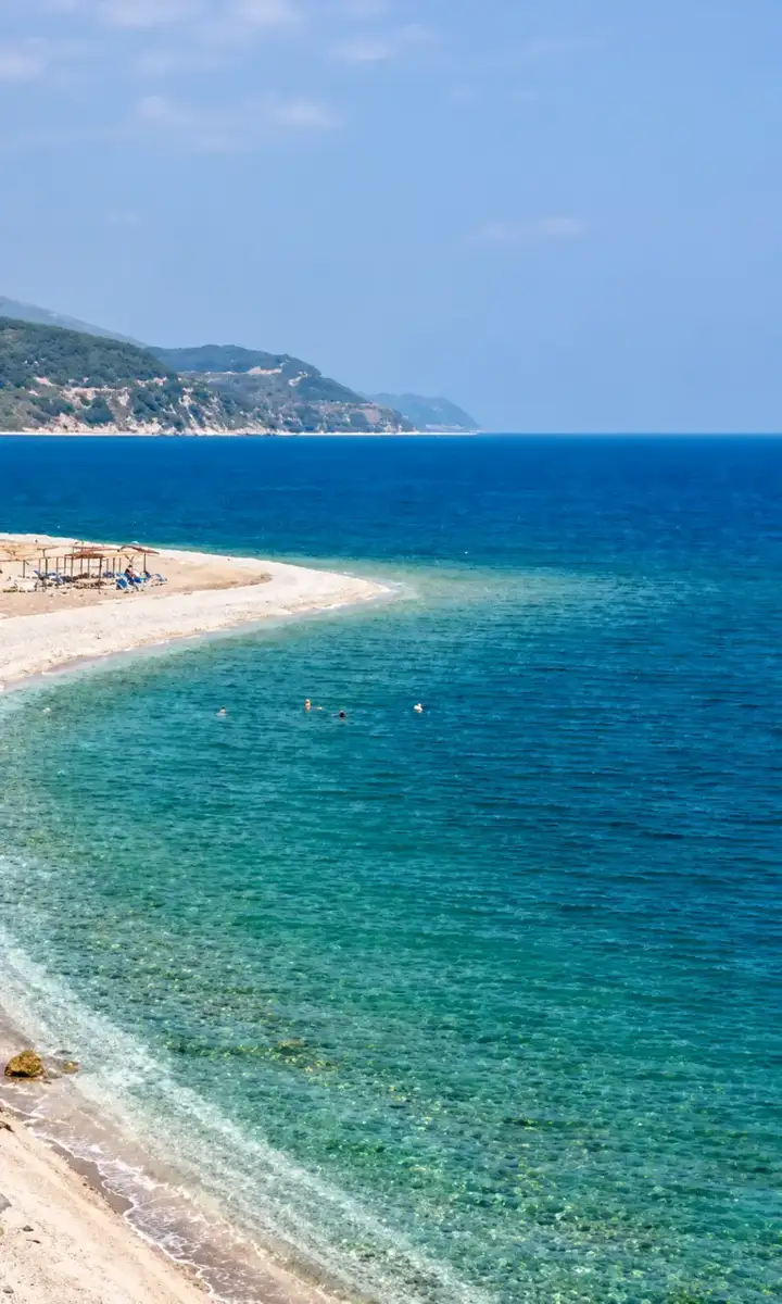 Paliouria beach, Larissa coast · Panorama Suites & Spa