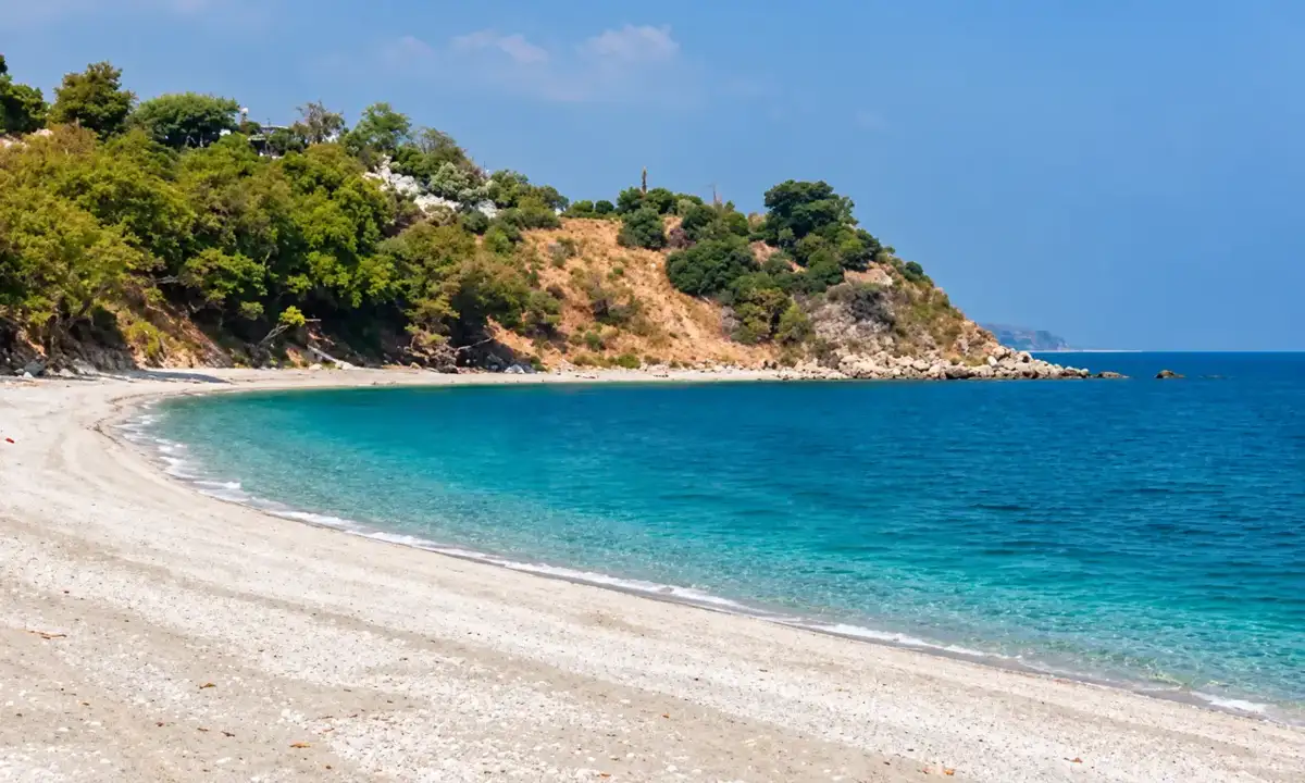 Paliouria beach, Larissa coast · Panorama Suites & Spa
