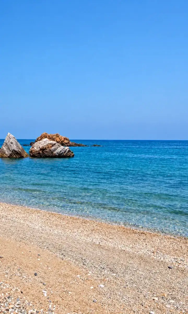 Psarolakas beach near Stomio, Larissa · Panorama Suites & Spa