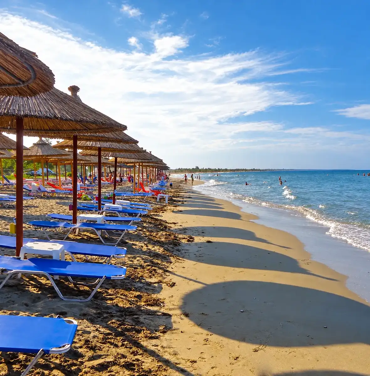 Stomio beach below Panorama Suites & Spa · Panorama Suites & Spa